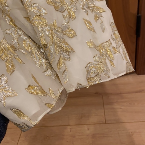 Rachel Zoe Bella l Metallic Silk Goddess Gown - Picture 13 of 14